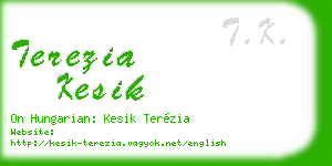 terezia kesik business card